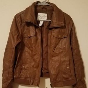 American Rag Bomber Brown Jacket Juniors' Size XL